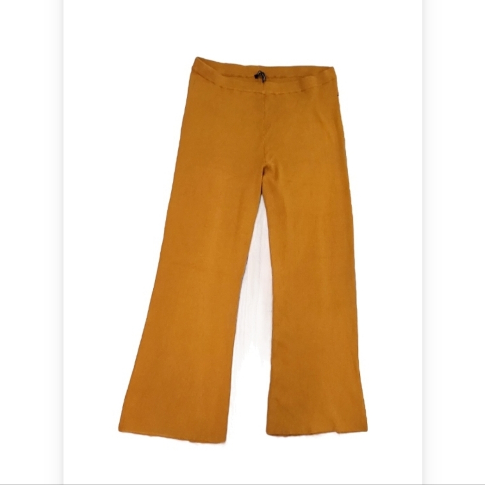 BCBG Crop Top Pant Set Ribbed Pumpkin Spice XXL - Picture 5 of 11